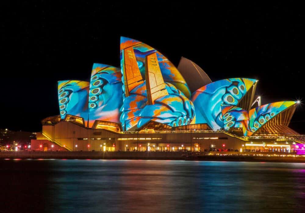 Sydney Opera house at night